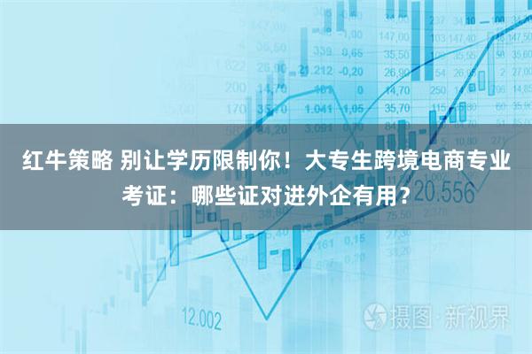 紅牛策略 別讓學(xué)歷限制你！大專生跨境電商專業(yè)考證：哪些證對(duì)進(jìn)外企有用？